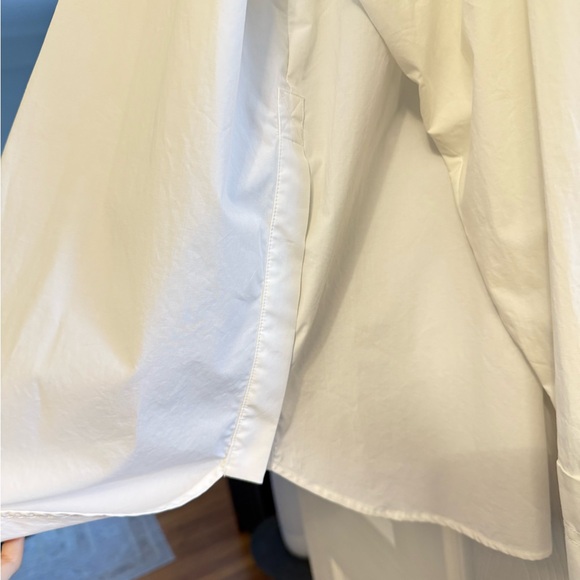 NWOT Theory Women's Classic White  Menswear Shirt size S - Picture 5 of 8